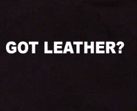 got leather t shirt